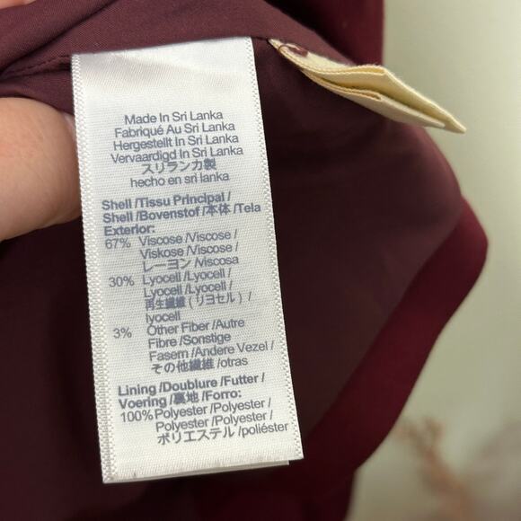 MADEWELL Drapeweave Caldwell Double-Breast Blazer Cabernet Maroon Red Sz S {W5} - Picture 8 of 9